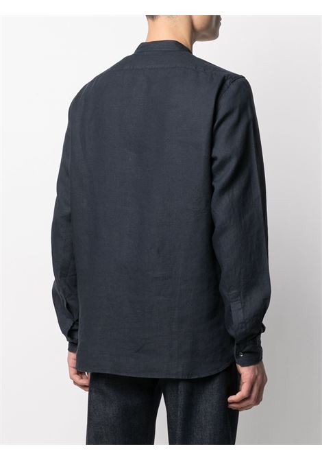 camicia bruce uomo navy in lino ASPESI | CE76 C19585098